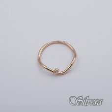 Auksinis žiedas su cirkoniu AZ646; 13 mm