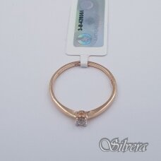 Auksinis žiedas su deimantu AZ909; 17,5 mm