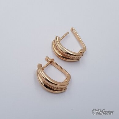 Auksiniai auskarai su cirkoniais AE342 1