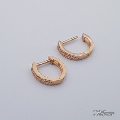 Auksiniai auskarai su cirkoniais AE501 1