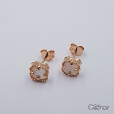 Auksiniai auskarai su perlamutru AE411