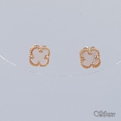 Auksiniai auskarai su perlamutru AE411 1