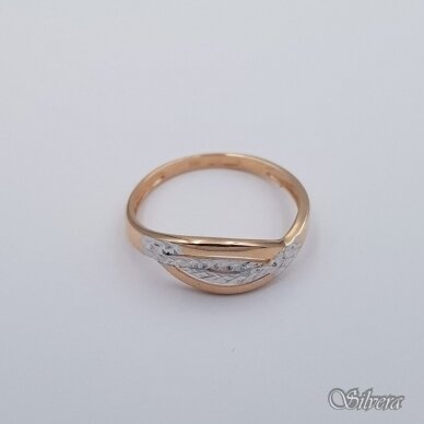 Auksinis žiedas AZ697; 18 mm 1