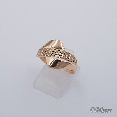 Auksinis žiedas AZ706; 18 mm