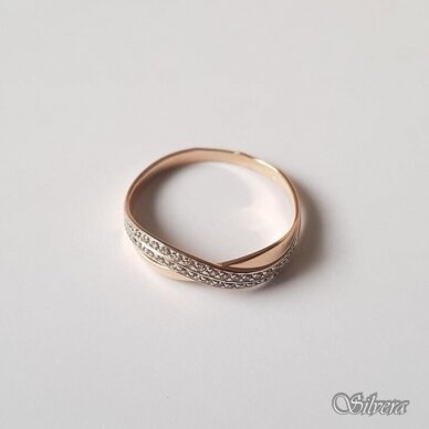 Auksinis žiedas su cirkoniais AZ24; 18 mm 1