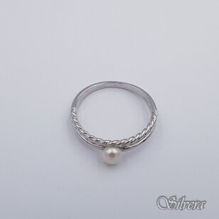 Sudraba gredzens ar kultivētu pērli Z621; 18 mm