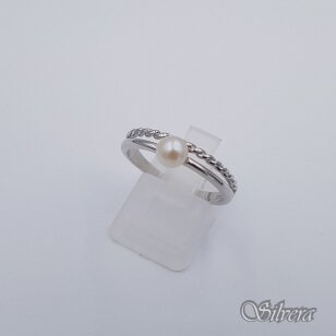 Sudraba gredzens ar kultivētu pērli Z621; 18,5 mm