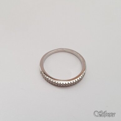 Sidabrinis žiedas su cirkoniais Z180; 20 mm 1