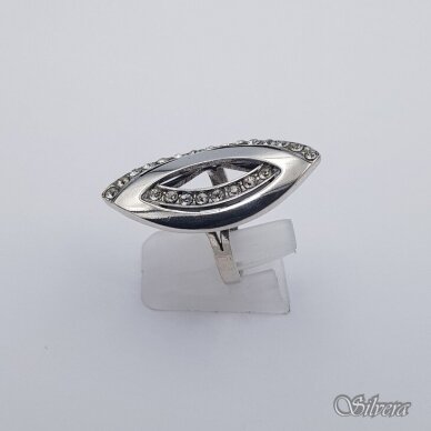 Sidabrinis žiedas su cirkoniais Z503; 18 mm 1