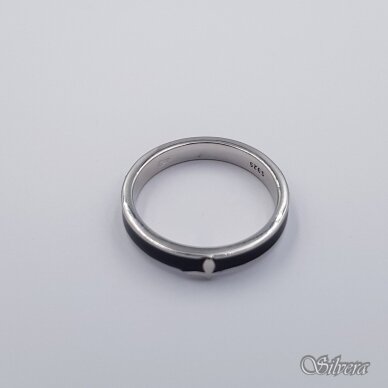 Sidabrinis žiedas su emaliu Z486; 16 mm 1
