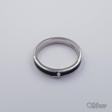 Sidabrinis žiedas su emaliu Z486; 18 mm 1