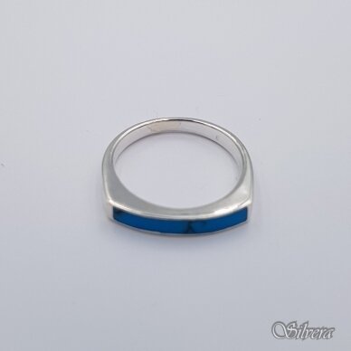 Sidabrinis žiedas su turkiu Z568; 16 mm 1