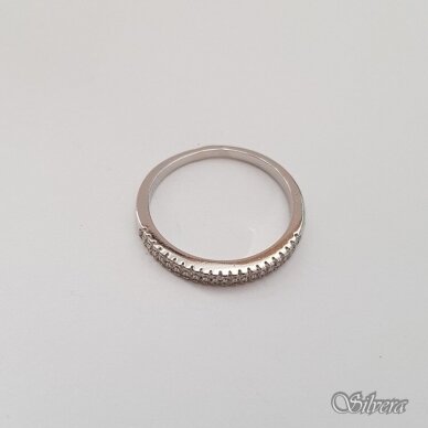 Sidabrinis žiedas su cirkoniais Z180; 16,5 mm 1